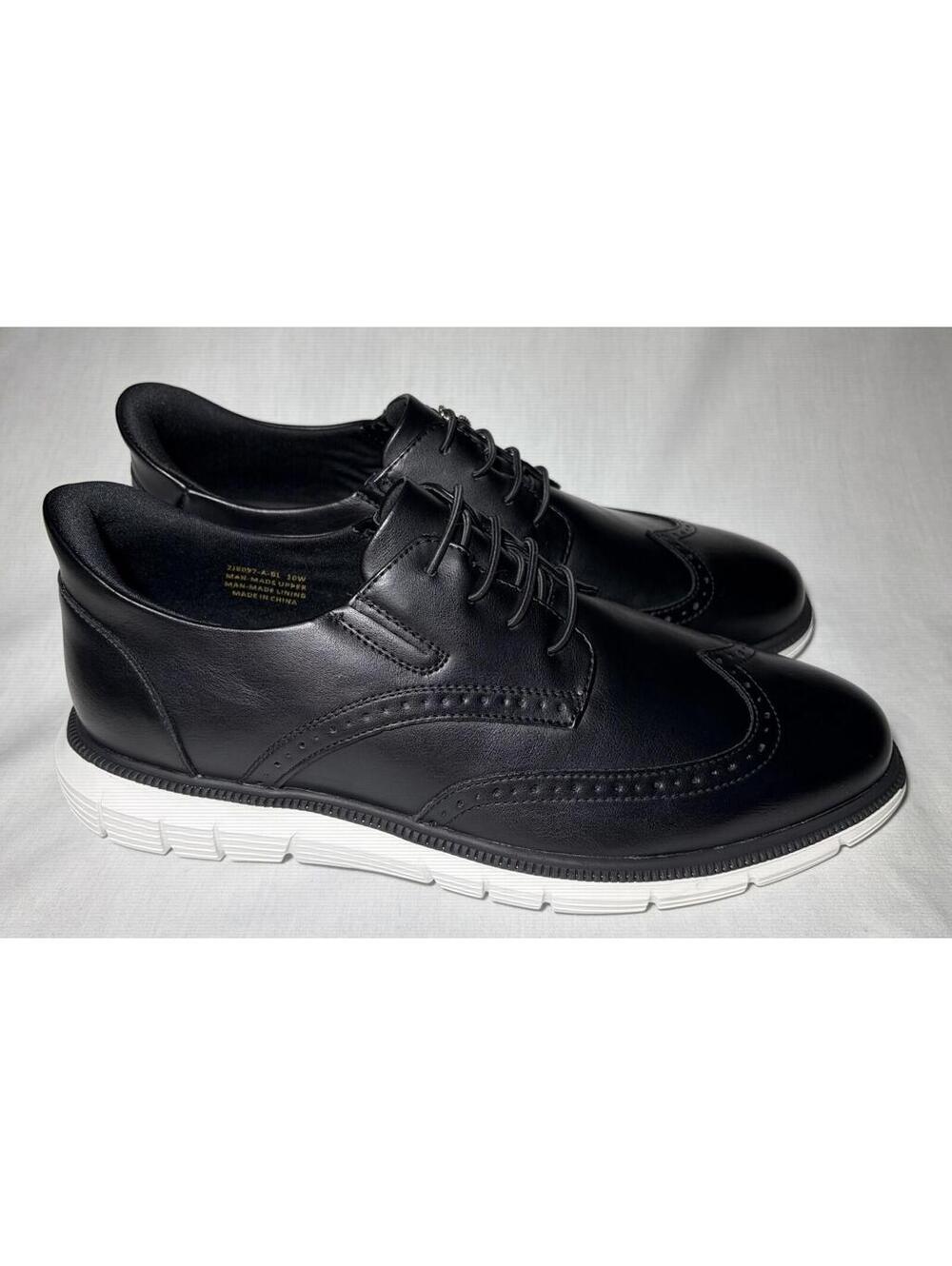 MJNY Marc Joseph Hill Street Black Napa Wingtip Hybrid Dress Shoes Men’s 10W NIB